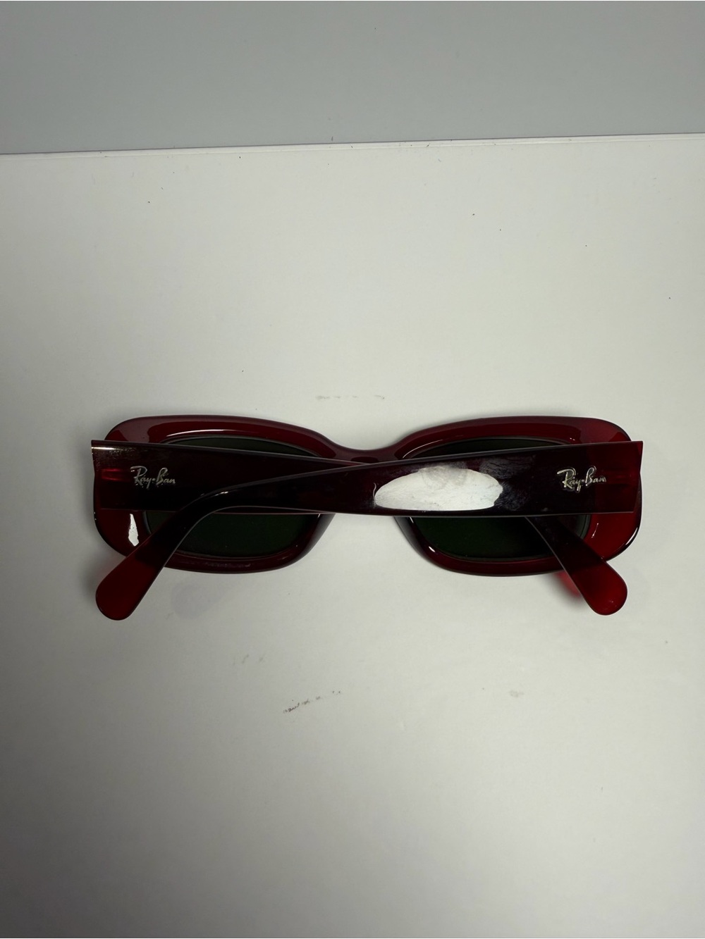 Ray-Ban Women's Burgundy Rectangle Sunglasses Frames Only - Picture 6 of 6